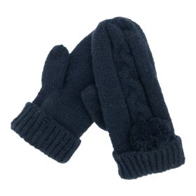 Schintoch 3pcs/set Knitted Hat Men Women's Winter Hats With Scarves Gloves Thick Warm Fashion Hat Men Caps (Product: Gloves)