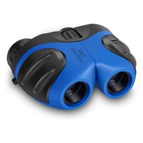 8X21 Children Telescope Binoculars Compact Shock Proof Kid Telescope For Bird Watching Tourism Camping Birthday Gift Toys (Color: Blue)