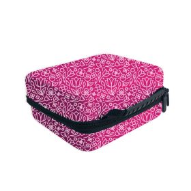 Small Battery Storage Case (Color: Pink Floral)